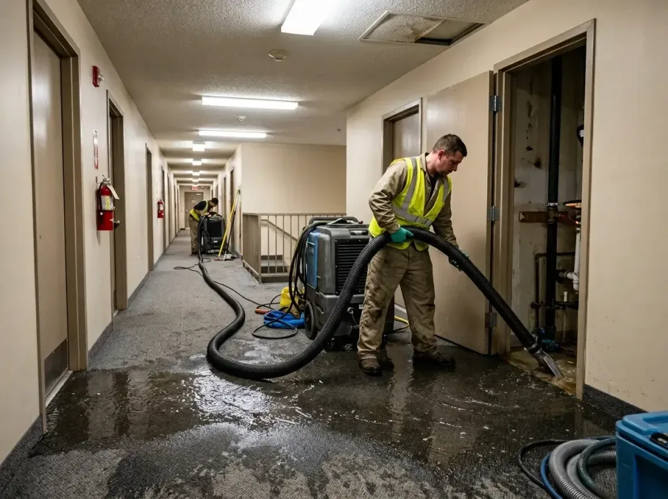 multi-unit-apartment-hallway-f-005 — frequently asked questions, Emergency Burst Pipe Water Extraction & Removal in Sammamis…